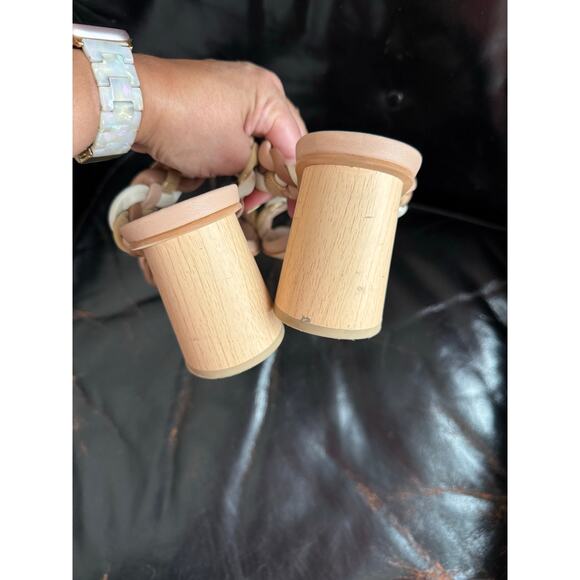 Dolce Vita‎ Braided Strap Block Heels – Neutral Multi Color – Size 8 - Picture 3 of 5